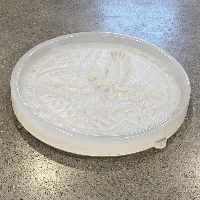 9.75x1" Rustic USA American Eagle Plaque Silicone Mold