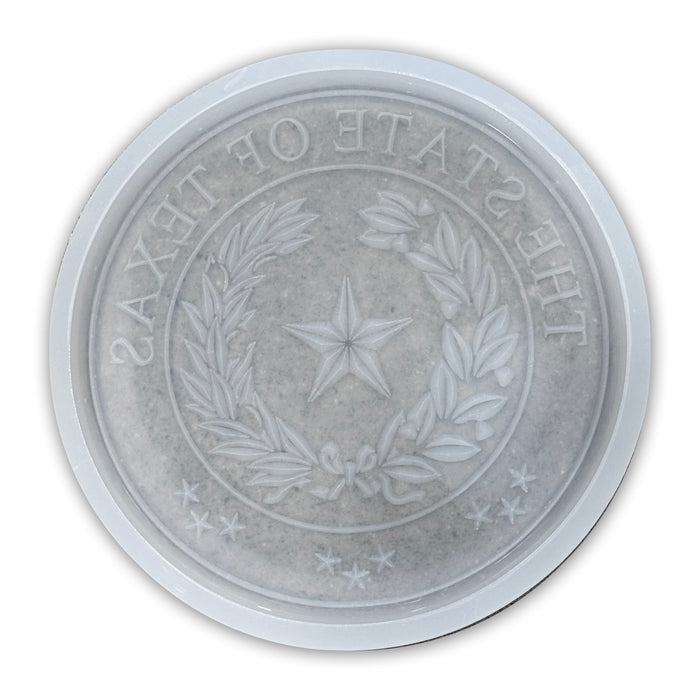 9.75x1" Seal Of Texas Plaque Silicone Mold
