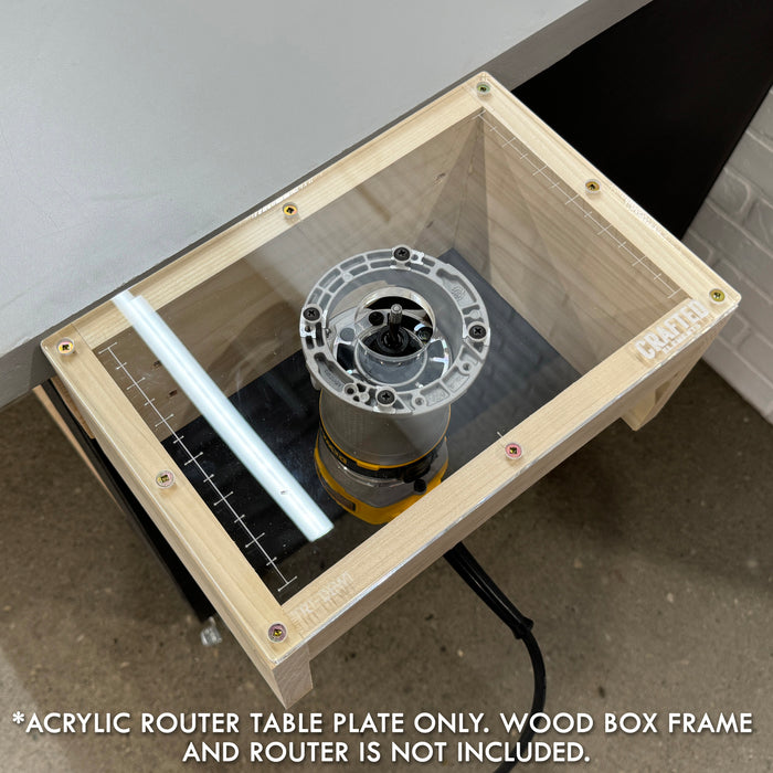 Dewalt Router Table Dewalt (DWP611/DCW600B) Palm/Trim Router Table Plate — Crafted Elements