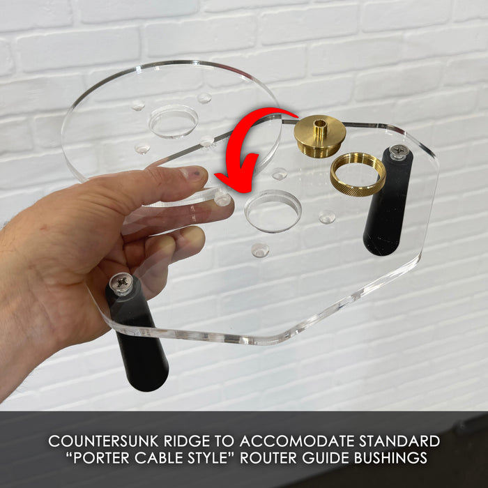 Hercules (HE042/HCB043) Palm/Trim Router Base Plate - Two Handle ...