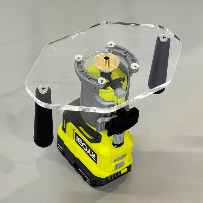 Trimming Router Base Ryobi One+ (P601/PCL424B/PBLRR01) Palm/Trim Router Base Plate - Two Ha ...