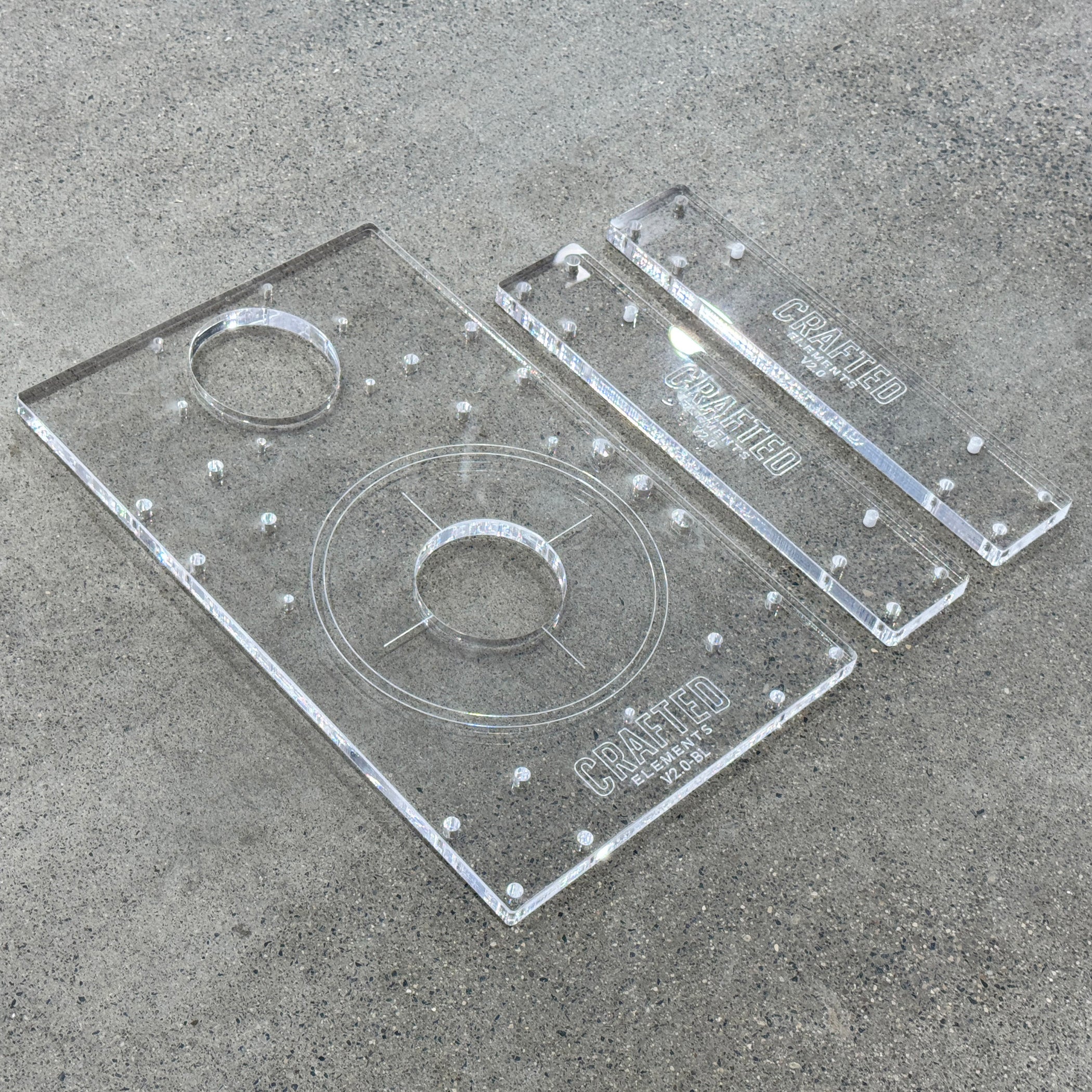 Router Sled Acrylic Router Base & Brackets — Crafted Elements