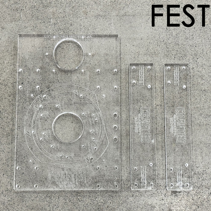 Router Sled Acrylic Router Base & Brackets