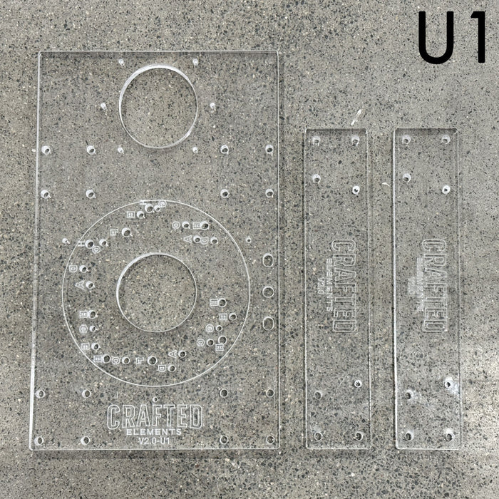 Router Sled Acrylic Router Base & Brackets