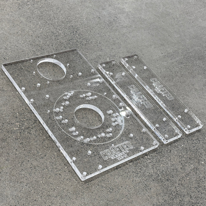 Router Sled Acrylic Router Base & Brackets — Crafted Elements