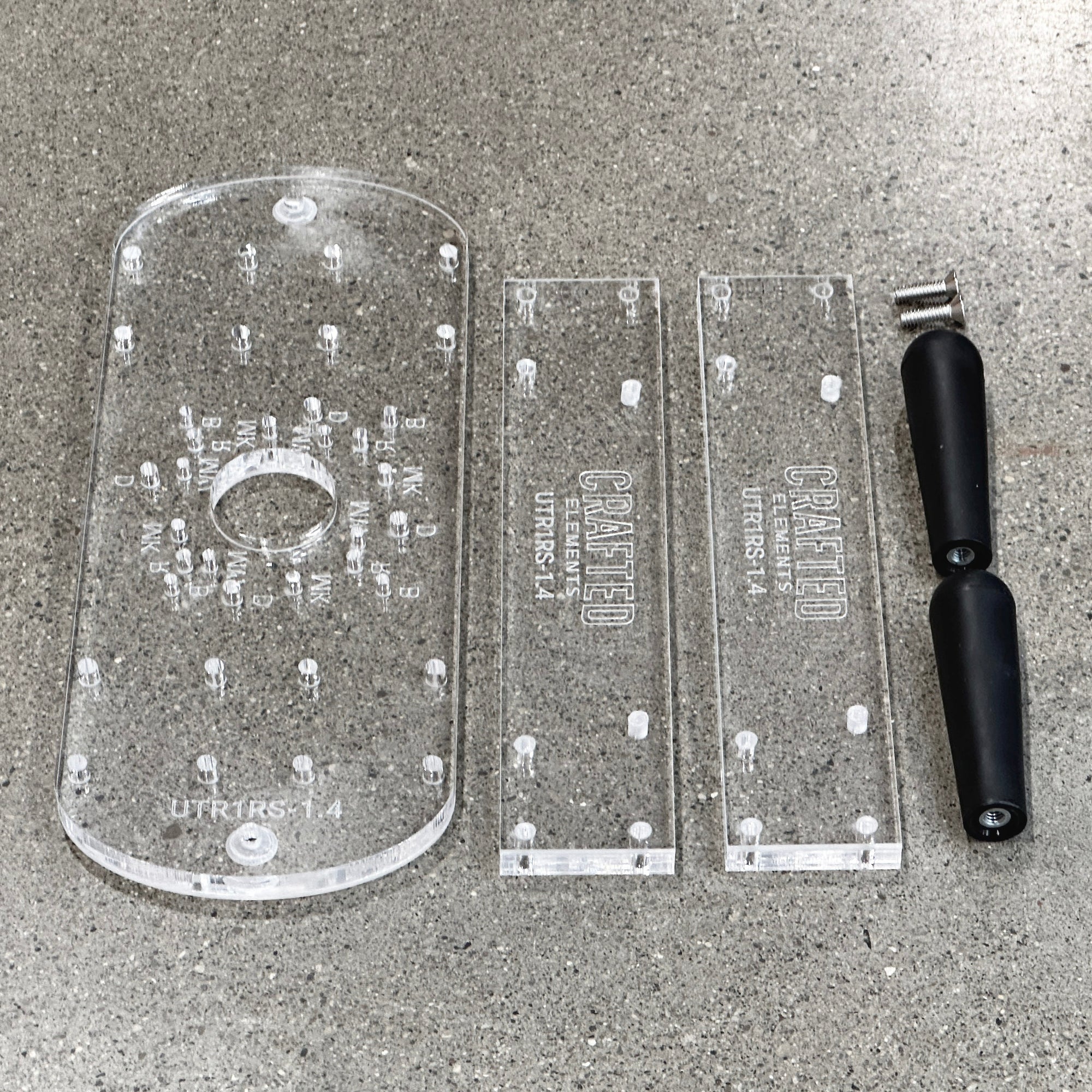 Router Sled Acrylic Router Base & Brackets – Crafted Elements