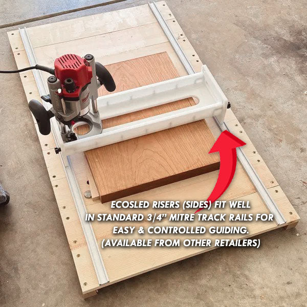EcoSled Benchtop Router Sled - Affordable Slab Flattening Jig