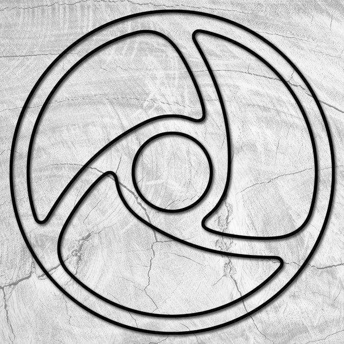 Three Pocket Round Swirl Tray Acrylic Router Template — Crafted Elements