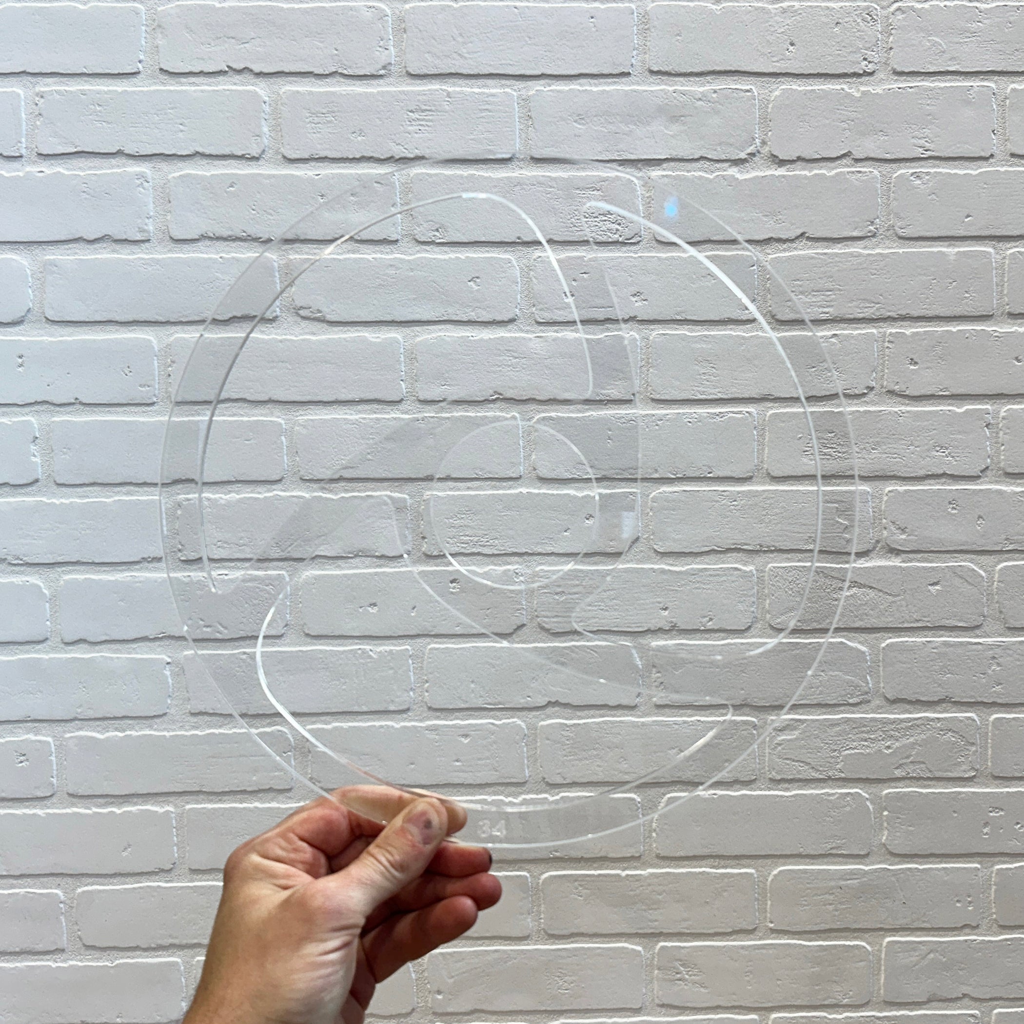 Three Pocket Round Swirl Tray Acrylic Router Template — Crafted Elements
