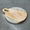 12x10" Small Round Cheese Board With Stadium Handle Acrylic Router Template
