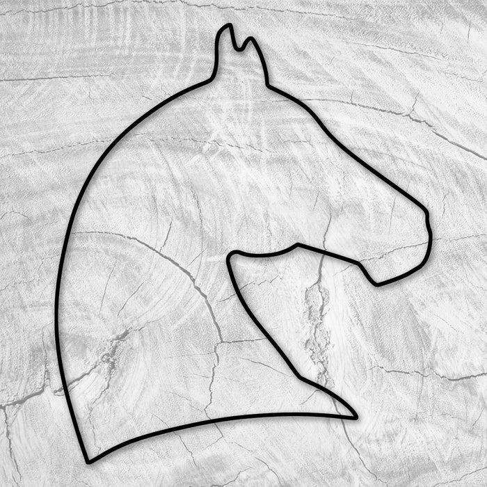 12.5x10.7" Horse Head 1 Acrylic Router Template