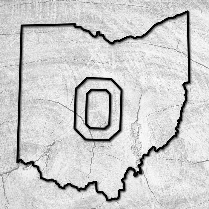 14.0x12.4" State Of Ohio Acrylic Router Template