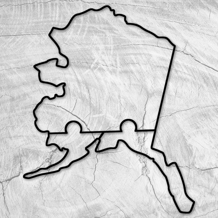 15x15" State Of Alaska Acrylic Router Template