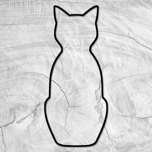 15.75x7.0" Cat Shaped Serving Board Acrylic Router Template