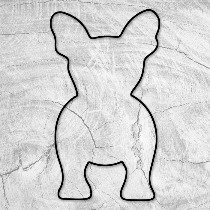 15.75x9.0" French Bulldog Shaped Serving Board Acrylic Router Template