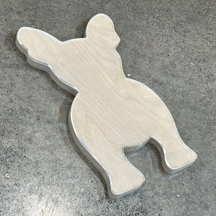 15.75x9.0" French Bulldog Shaped Serving Board Acrylic Router Template