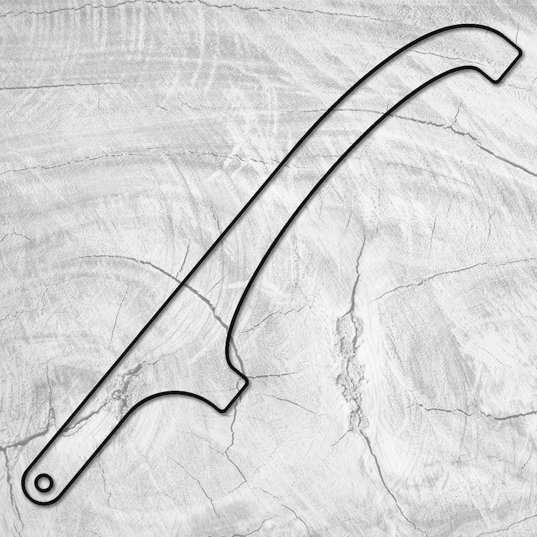 15.9X2.75" Bread Cutting Bow Knife 1 Acrylic Router Template — Crafted