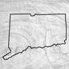 16.0x11.5" State Of Connecticut Acrylic Router Template