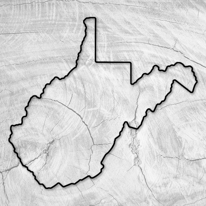 16x15.5" State Of West Virginia Acrylic Router Template