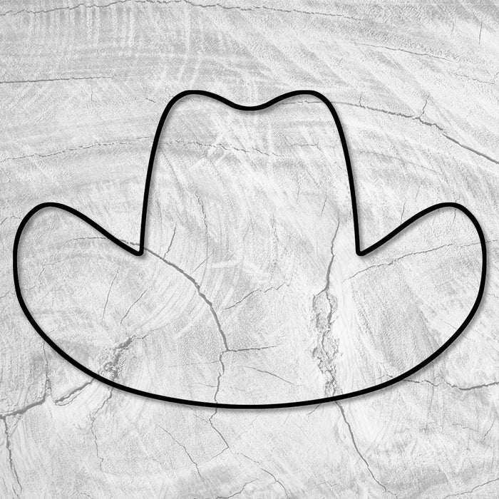 17.5x11.75" Cowboy Hat Serving Board Acrylic Router Template