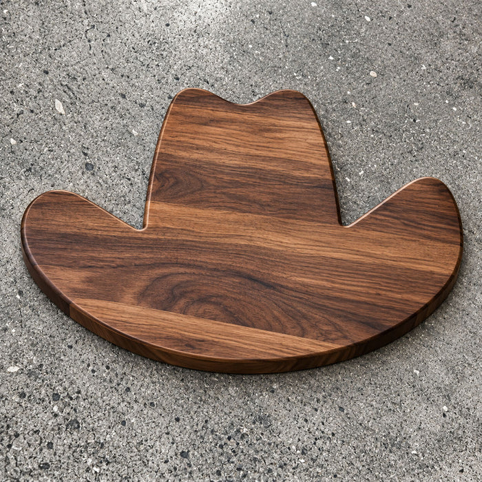 17.5x11.75" Cowboy Hat Serving Board Acrylic Router Template