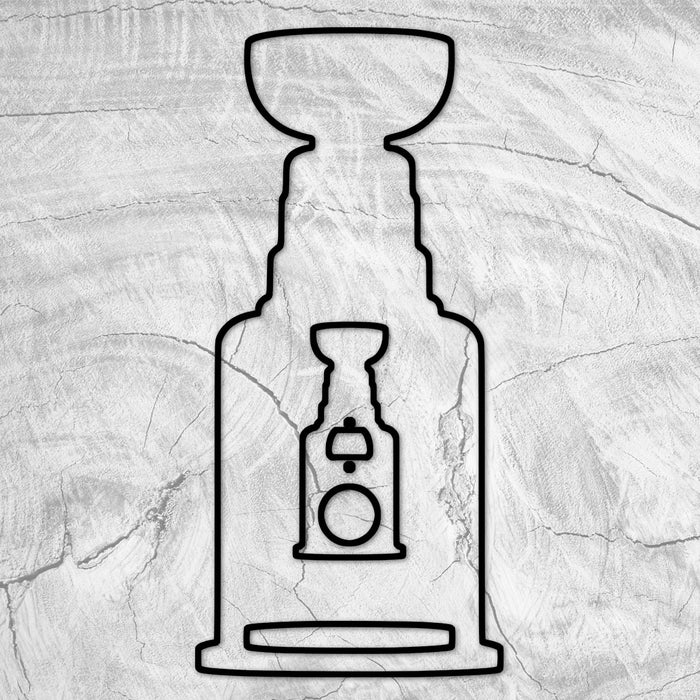 18.0x8.5" Stanley Cup Hockey Trophy Board & Bottle Opener Acrylic Router Template