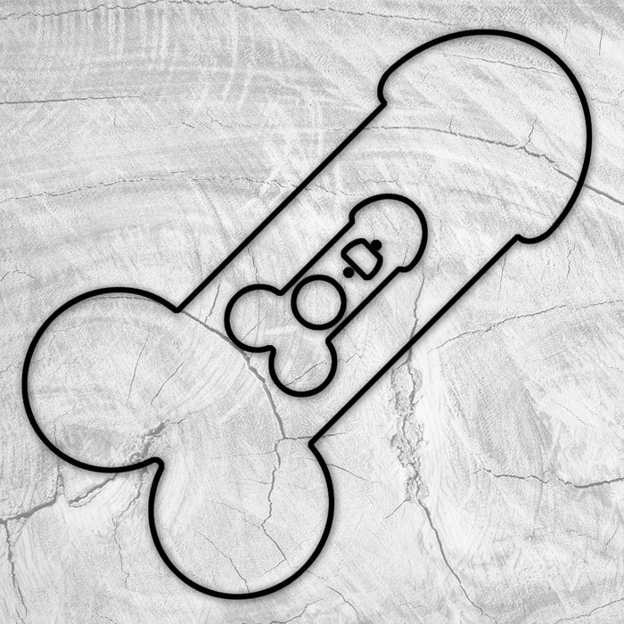 20x11.25" Cock-cuterie Board & Bottle Opener Penis Shaped Acrylic Router Template