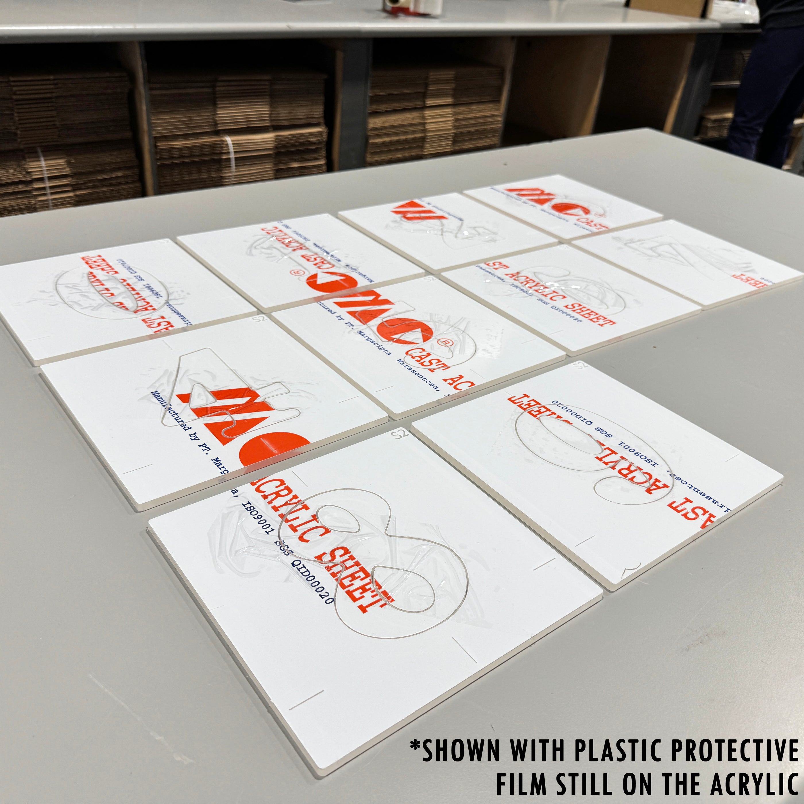 5" Number Acrylic Router Template Set Numeric Inlay Template