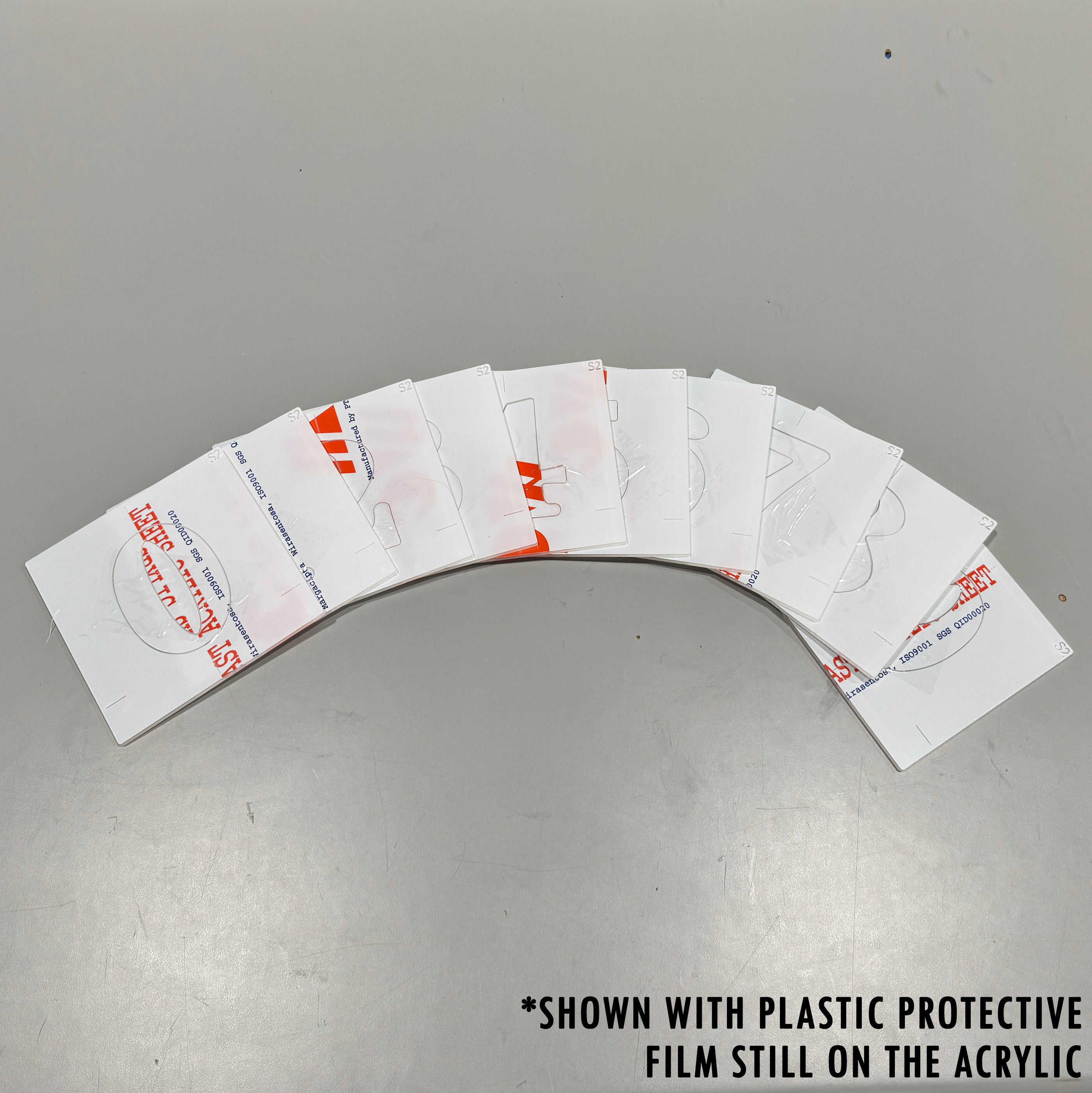 5" Number Acrylic Router Template Set - Numeric Inlay Template ...