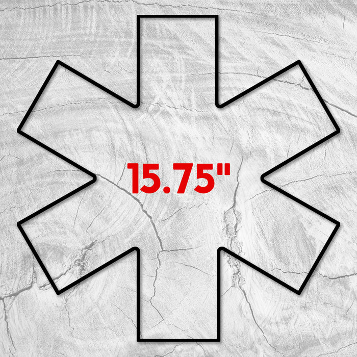 15.75x15.6" Paramedic Star Of Life Acrylic Router Template [Limited Edition]