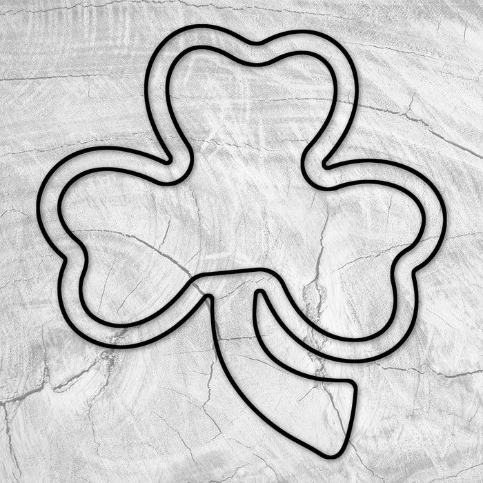 12.5x12.0" 3 Leaf Clover Shamrock Tray Acrylic Router Template [Limited Edition]