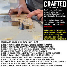 Router Templates 11 Pack - Woodworking Project Acrylic Templates ...