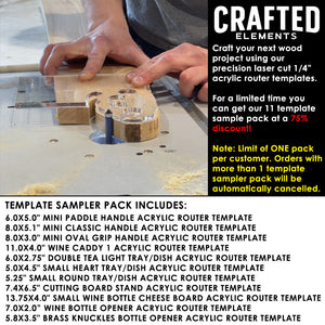 Arch Router Pattern Template Router Templates 11 Pack - Woodworking Project Acrylic Templates ...