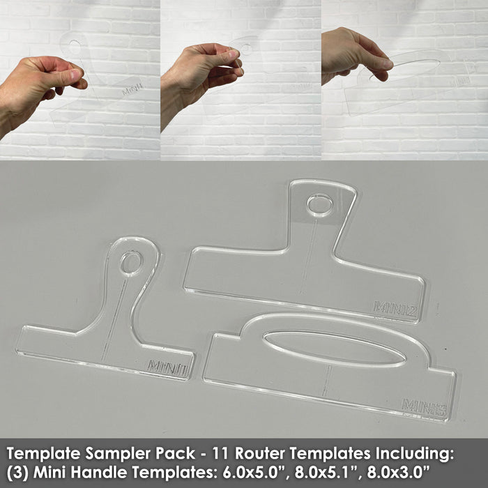 Router Templates 11 Pack - Woodworking Project Acrylic Templates ...