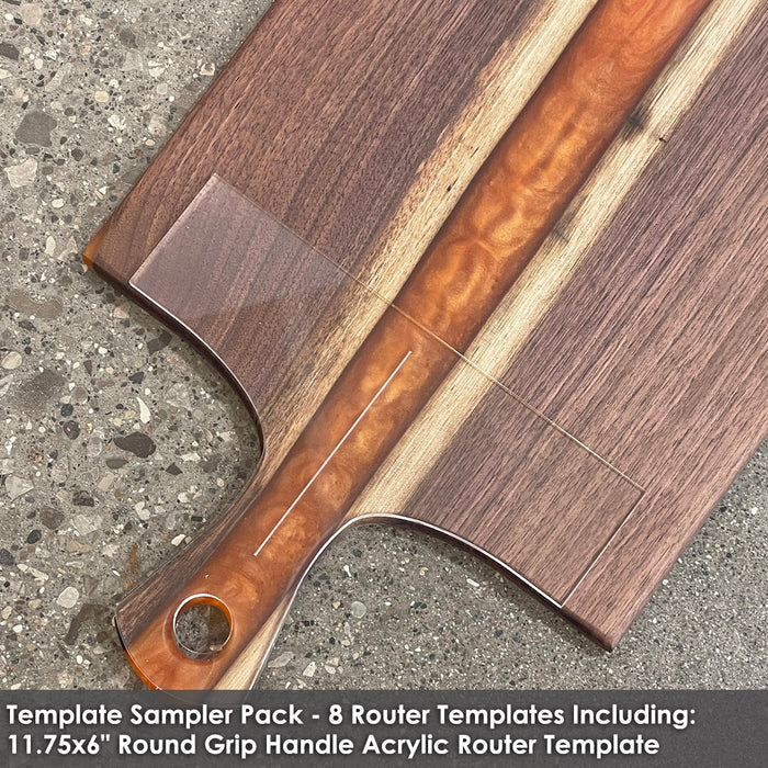 Router Templates 8 Pack - Handle Shaping Acrylic Templates — Crafted ...