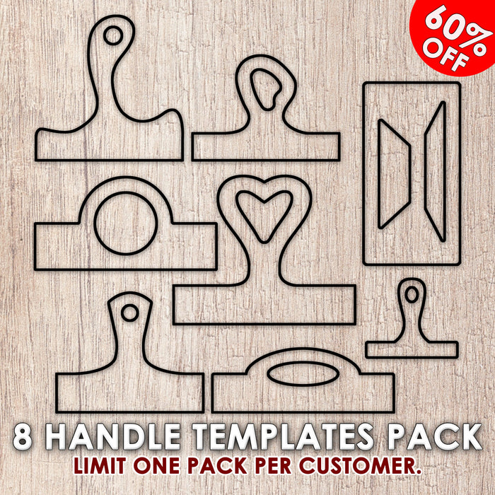 Router Templates 8 Pack - Handle Shaping Acrylic Templates — Crafted ...