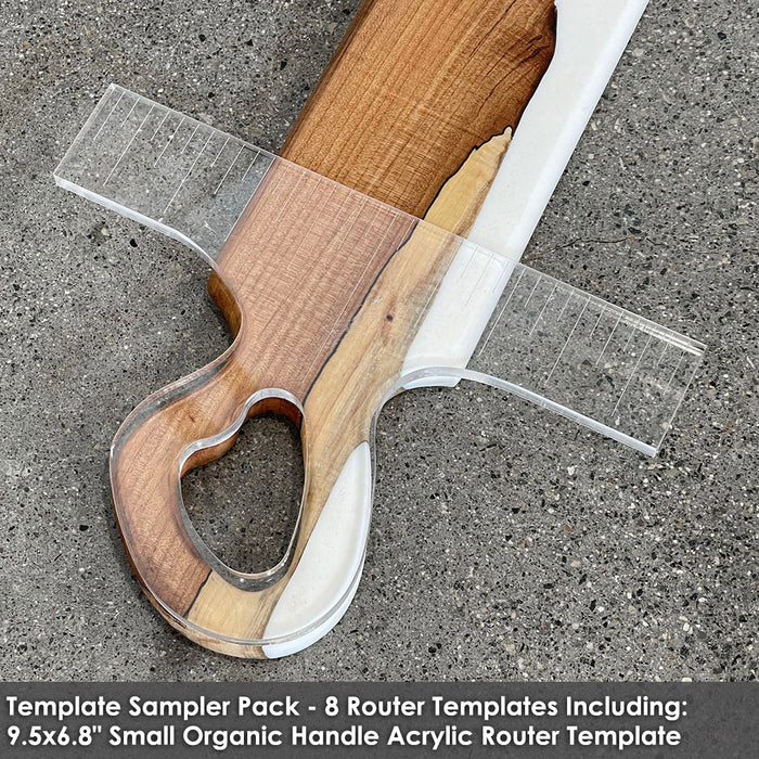 Router Templates 8 Pack - Handle Shaping Acrylic Templates