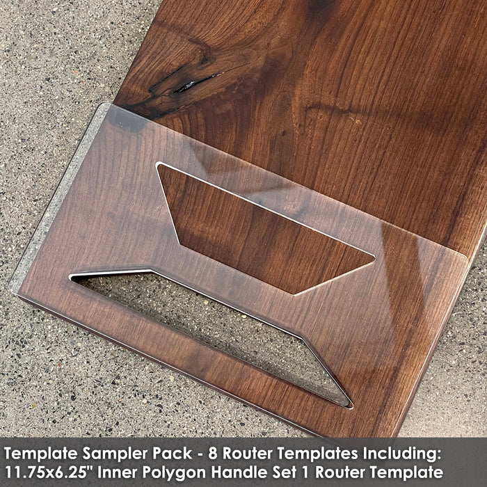 Router Templates 8 Pack - Handle Shaping Acrylic Templates — Crafted ...