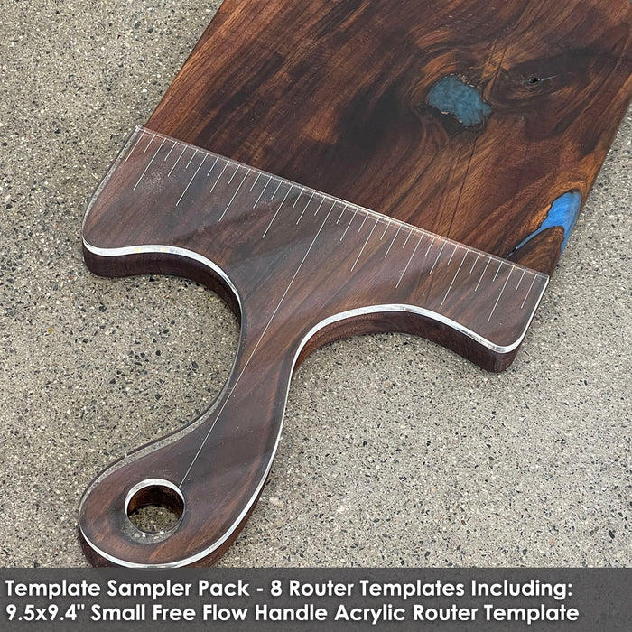 Hand Router Templates Router Templates 8 Pack - Handle Shaping Acrylic Templates — Crafted ...
