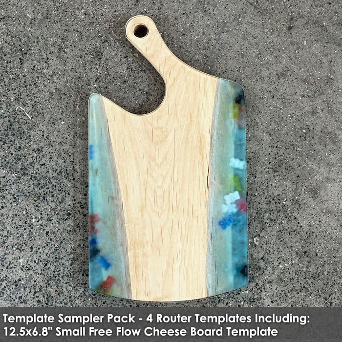 Router Templates 4 Pack - Cheese Board Acrylic Templates