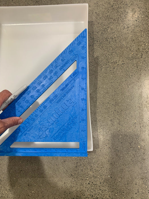 GRADE B - 16x12x3" HDPE Plastic Mold For Epoxy Resin - Charcuterie Board Form