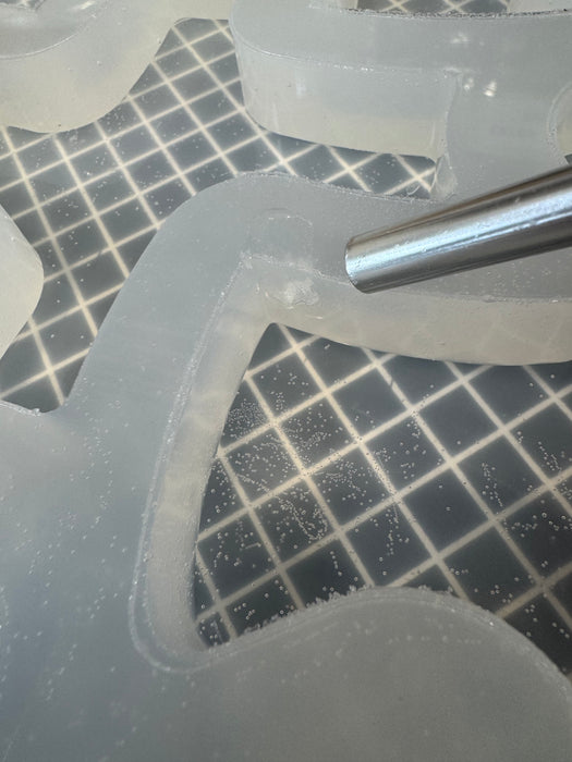 Grade B #1 - 6.4x4.8x0.75" Puzzle 4 Coaster Mold