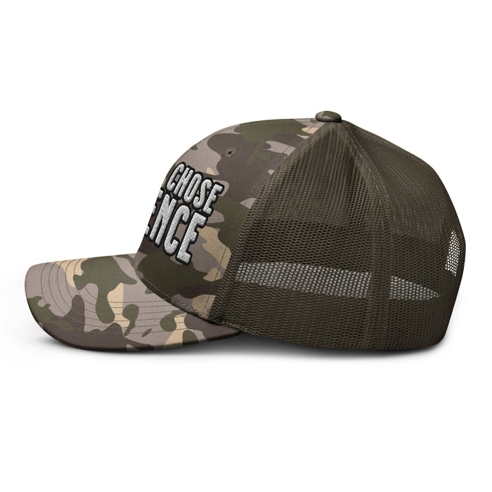 Today I Chose Violence Camo Trucker Cap Hat