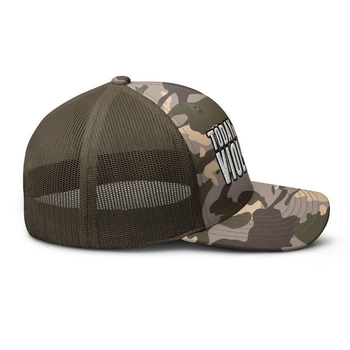 Today I Chose Violence Camo Trucker Cap Hat