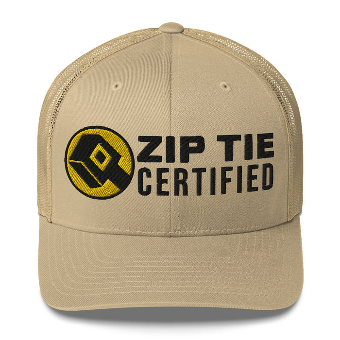 Zip Tie Certified Trucker Cap Hat