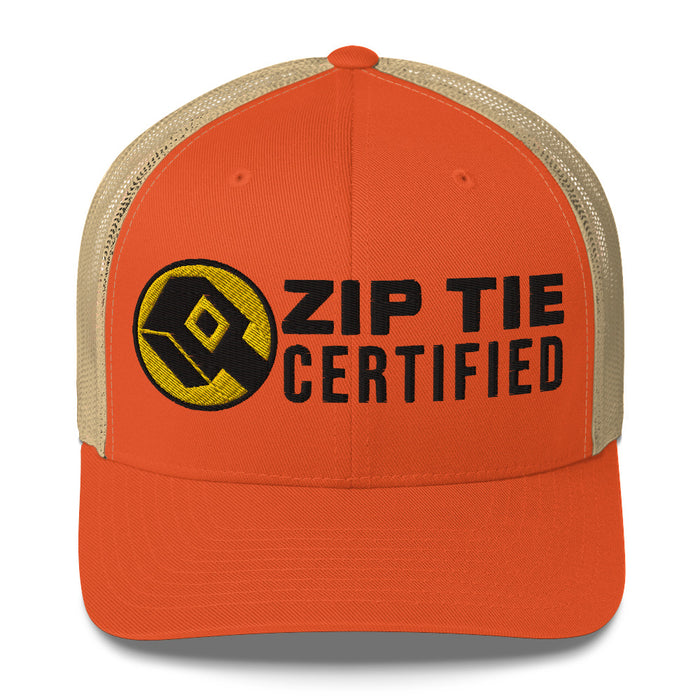 Zip Tie Certified Trucker Cap Hat