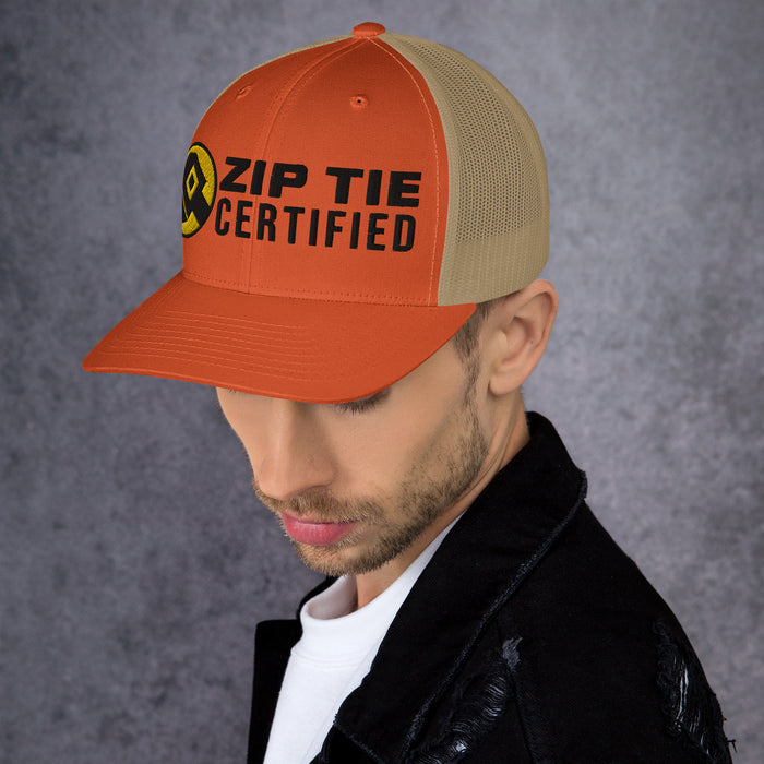 Zip Tie Certified Trucker Cap Hat