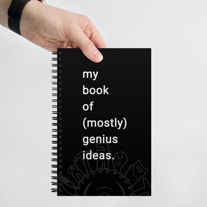 My Book Of Mostly Genius Ideas Spiral Bound Shop Journal