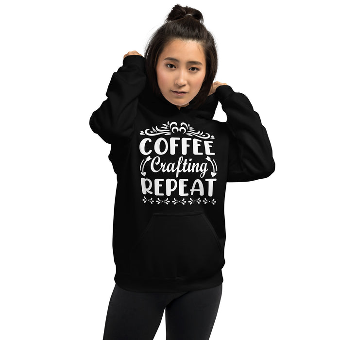 Coffee. Crafting. Repeat. Hoodie