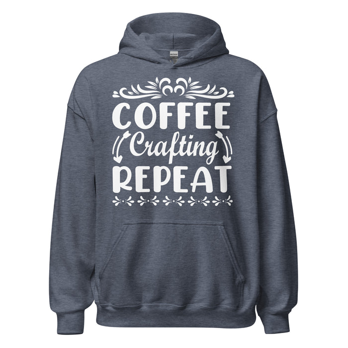 Coffee. Crafting. Repeat. Hoodie